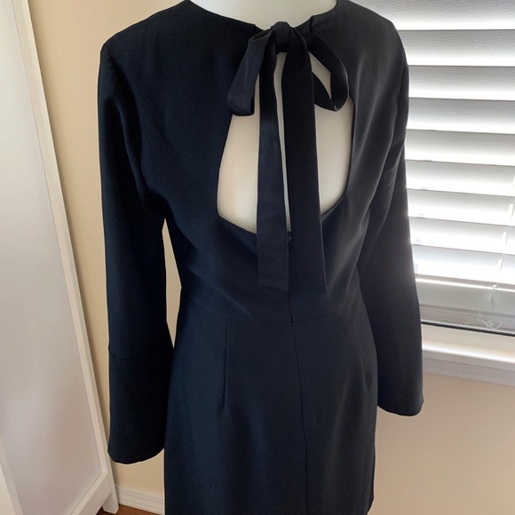 Banana Republic Black Long Sleeve Shift Dress - Picture 2 of 5